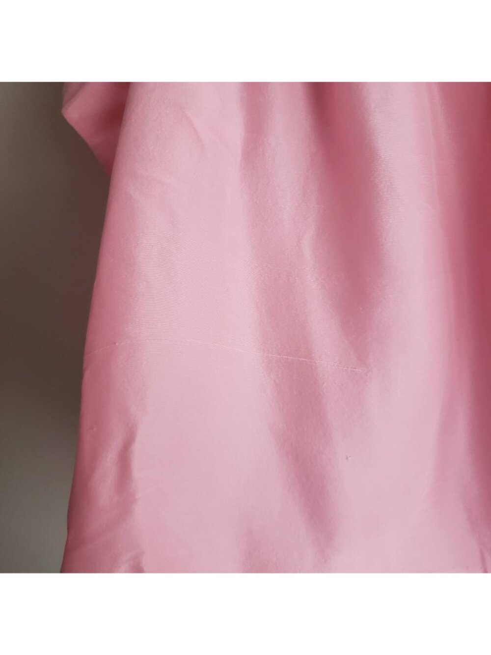 J Crew Pink Silk Blouse 8 Off-Shoulder Top w Bow Tied Sleeves - Picture 8 of 12